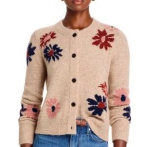 Rails Beige Floral Cardigan
